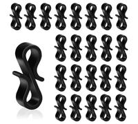 ISTOVO 120 Crochets de Gouttière Extérieurs, Crochets en S Réutilisables, pour Suspendre des Lumières de Noël, des Guirlandes Lumineuses en Glaçons, des Décorations D'Arbre de Noël