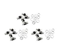 ISTOVO 15 Pcs 5.5mmx2.1mm DC Prise d'alimentation Socket Panneau Monture Connecteur