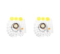 ISTOVO 164 Pièces Kit d'emballage D'Engrenages Bricolage Assortiment D'Accessoires Ensemble pour Jouet Moteur Voiture Robot Diverses Bagues de Courroie D'Essieu D'Engrenage