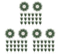 ISTOVO 180 PC Artificielle Aiguilles de Pin Vert Branches-Petites Rameaux de Pin Tiges Picks-Fake Verdure Pine Picks pour Noël Guirlande