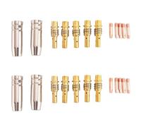 ISTOVO 2 Ensemble de Pièces de Soudage de Porte-Embouts de Contact de Buses Accessoire de Consommable pour Soudeur Mig Adapté à la Machine de Soudage Au Chalumeau 15AK 0.8 MM