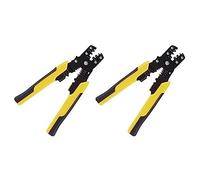 ISTOVO 2 Pièces Outil à Sertir Pince à Sertir Pince à Sertir Fil Plage de Sertissage Réglable pour Couper et Presser Les Câbles