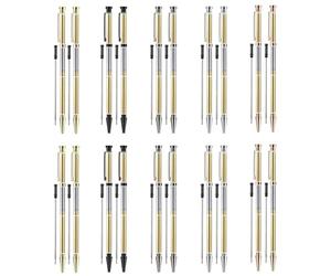 ISTOVO 20 Ensembles de Stylos de Tournage sur Bois, Fournitures de Projet, Stylos Fins de 7 mm avec Recharges et Ébauches de Stylos, Bois pour Tournage sur Tour