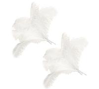 ISTOVO 20 Pcs Naturel Plumes D'Autruche Decoration Blanc 45-50Cm