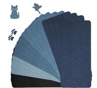 ISTOVO 20 Pièces de Patchs à Repasser pour Jeans, 11 X 5,12 Pouces, Patch à Repasser sur Tissu de Réparation, Patch de Réparation de Jeans en Pur Coton, 5 Couleurs