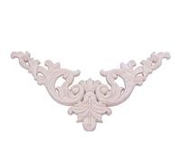 ISTOVO 20 x 20Cm Caoutchouc Bois ChêNe Sculpté Corner Onlay Applique Cabinet Non Peint