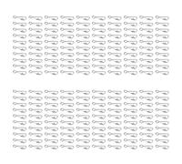 ISTOVO 200 Pcs de Pêche Crochet Snap de Pêche Pivot Snap Ligne de Crochet Connecteur Carp de Pêche S'Attaquer L-15mm