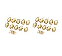 ISTOVO 20X Connecteur Mâle SMA À Souder Connecteur Coaxial pour Câble Semi-Rigide Rg402 0,141 Pouce, Or