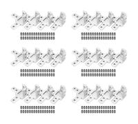 ISTOVO 24-Paquet Connecteur de Support de Coin de Bout 3 Voies Série 3030,avec Vis pour Profilé D'Extrusion en Aluminium Fente T 8mm