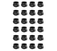 ISTOVO 24 Pièces Mini Chaudron Noir avec Poignée Mini Chaudron de Sorcière d'halloween Pot de Bonbons pour Halloween