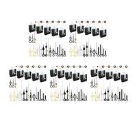 ISTOVO 25 Pièces Séries Mécanisme de Mouvement D'Horloge Pièces Silence Quartz Bricolage Horloge Murale avec 7 Paires Différentes Kit de Remplacement D'Aiguilles D'Horloge