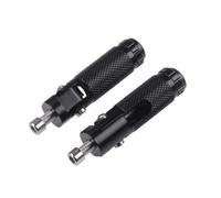 ISTOVO 2pcs M8 Motorcycle Universel Motor Vélo de Repliage Repose-Pieds Bas de Pied Rose Repose des Pédales Set la Pièce de Moto Noire