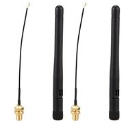 ISTOVO 2X 433Mhz Antenne 5Dbi GSM RP-SMA Plug Caoutchouc ÉTanche Antenne Lorawan + IPX vers SMA Câble Extension