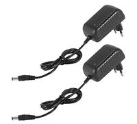 ISTOVO 2X AC 100-240V A DC 9V 2A Adaptateur de convertisseur Chargeur de Source d'alimentation (EU Prise)