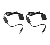 ISTOVO 2X Adaptateur de Cordon d'alimentation USB 5 V 2A ACKE12 -E12 + Coupleur CC LP-E12 -E12 pour Appareil Photo Numérique M M2 M10 M50
