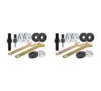 ISTOVO 2X Adaptateur de Meuleuse D'Angle de Perceuse avec de Pièces D'écrou à Bride, de 6 écrous à Bride de Meuleuse de Rechange et Outil de Conversion de Clé