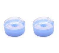 ISTOVO 2X Boite de Poudre avec Puff D'Eponge Souple Cosmetique de et Corps de/Conteneur (Bleu)