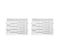 ISTOVO 2X Conteneur de Stockage de Peinture de Diamant de 42 Grilles, Boîte de Peinture de Diamant Transparente, Outil de Peinture de Diamant de Boîtier D'Organisateur en Plastique