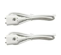 ISTOVO 2X Détecteur D'Alarme de Fuite D'Eau avec Capteur Filaire Câble de 1 Mètre Sonde de Capteur de Niveau D'Eau Double Poteaux Métalliques