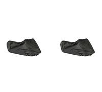 ISTOVO 2X Housse Motoneige Étanche Poussière Remorquable Luge Couverture Anti-UV Hiver Moto Extérieur Noir 145X51X48cm