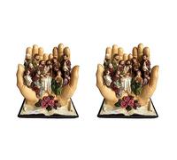 ISTOVO 2X La Dernière Cène Scène Jésus et Les 12 Disciples Statue Religieuse Chrétienne Catholique Figurine Décor Décoratif Cadeau-A