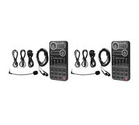 ISTOVO 2X Mini Changeur de Voix Portable Effet Audio Multiple Dispositif de Haut-Parleur de Carte de Changement de Son en Direct pour Tablette PC de Téléphone Portable