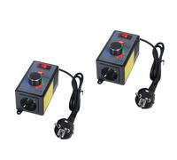 ISTOVO 2X Régulateur de Vitesse 230 V, Convertisseur de Fréquence 230 V, Régulateur de Tension Moteur AC 220 V 10 A, Puissance la plus Élevée 4000 W, Prise UE