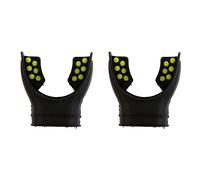ISTOVO 2X Snorkel Embouchure Régulateur Embouchure de Plongée Accessoire Universel Remplacement Scuba Silicone Respirateur Jaune