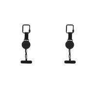 ISTOVO 2X Support de Téléphone Rétractable Antivol, Cordon de Sécurité pour Smartphone avec Clip Ceinture, Cordon de Téléphone Portable