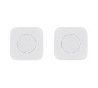 ISTOVO 2X Tuya Zigbee Mini Interrupteur Sans Fil une Touche Bouton-Poussoir ScèNe de ContrôLe TéLéCommande Intelligente Domotique