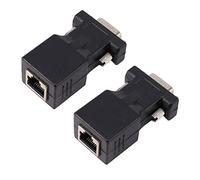 ISTOVO 2X VGA Extenseur Mâle À LAN Cat5 Cat6 RJ45 Adaptateur de Câble Réseau