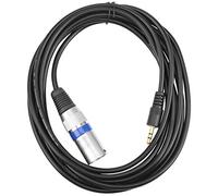 ISTOVO 3 Mètres Prise Jack StÉRÉO 3,5 mm pour Enregistrement Audio Du Microphone Câble XLR 3 Broches