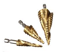 ISTOVO 3 Pieces Ensemble de Perceuse multifonctions Perceuse a gorge en spirale HSS Foret 4-12mm / 4-20mm / 4-32mm