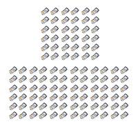 ISTOVO 300 Pièces Connecteur RJ45 6U Plaqué Ou Passage à Travers Les Câbles Ethernet Module Prise Réseau RJ-45 Têtes de Cristal Cat5 Cat5E