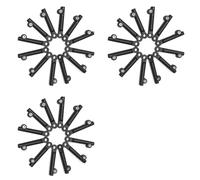 ISTOVO 36 Pièces de Manchon D'Extension de Support de Garde-Boue de Vélo pour Garde-Boue de 20/24/26 Pouces pour Tige de Connexion de Garde-Boue de Vélo