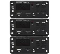 ISTOVO 3X Amplificateur 25Wx2 12V Carte de Décodeur MP3 Module Audio Bluetooth 5.0 Lecteur MP3 de Voiture de Musique sans Fil