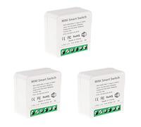 ISTOVO 3X Mini Commutateur de Relais WiFi Intelligent, Module de Commutateur de LumièRe de Minuterie Bricolage Smart Life/Application Tuya, TéLéCommande Sans Fil