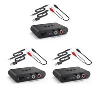 ISTOVO 3X Récepteur Audio Bluetooth 5.3 NFC USB U Disk 3,5 mm AUX USB Adaptateur sans Fil de Musique Stéréo pour Amplificateur de Haut-Parleur de Voiture