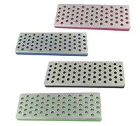 ISTOVO 4 PièCes Ensemble Diamant Pierre à Aiguiser Portable pour Ski Glace Snowboard Ski Bords Accessoires de Ski Aiguiseur de Couteau