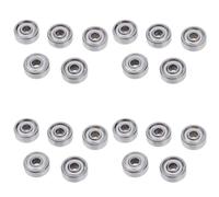 ISTOVO 4 x 13 x 5mm Blinde Micro-Mini Petite Roue Roulements A Billes 624Z 20 Pcs