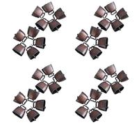 ISTOVO 40 Pièces Cloches en Cuivre pour Vache, Cheval, Mouton, Pâturage, Bétail, Animaux de Ferme, Cloche en Bronze Bruyante, Petites Cloches en Laiton
