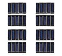 ISTOVO 40 Pieces Mini Panneau Solaire Nouveau 0.5 V 100 MA Panneaux Solaires Panneaux Photovoltaiques Module Solaire Chargeur de Batterie DIY 53 X 18 X 2.5mm