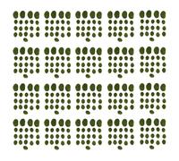 ISTOVO 400 Pièces 2 Tailles Rochers de Mousse Artificielle Mousse Vert Faux Décoratives Pierres Couvertes