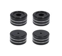 ISTOVO 4pcs Amortisseur de Pied Absorbant Les Tampons de Pied Aluminium Alliage Amortisseur Amortisseur pour Haut-Parleurs CD Amplificateur Noir