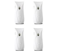 ISTOVO 4X Automatique Distributeur de DéSodorisant pour Salle de Bain avec Vaporisateur de DéSodorisant à Minuterie Fixé au Mur, Distributeur Automatique de Parfum pour