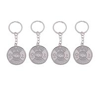 ISTOVO 4X Calendrier Perpétuel Porte-Clés Porte-Clés en Métal Anneau À Chaîne 50 Ans Nouveau Chaud