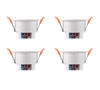 ISTOVO 4X Capteur de PréSence Humaine Tuya ZigBee MmWave avec DéTection de Radar à Micro-Ondes de Luminance Capteur de Mouvement PIR Celling Mount