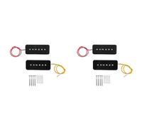 ISTOVO 4X Ensemble de Tour de Cou de Barre de Savon P90 Pickup Alnico 5 Micros Guitare électrique Single Coil