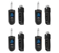 ISTOVO 4X Nouveau Microphone sans Fil Émetteur et Récepteur XLR sans Fil UHF pour Microphones Dynamiques Mélangeurs Audio Systèmes de Sonorisation