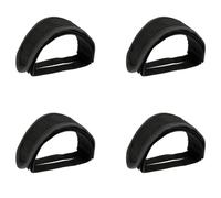 ISTOVO 4X Soldat Vitesse Fixe Fixie BMX Vélo Vélo Antidérapant Double Sangles Adhésives Pédale Orteil Clip Sangle Ceinture Noir